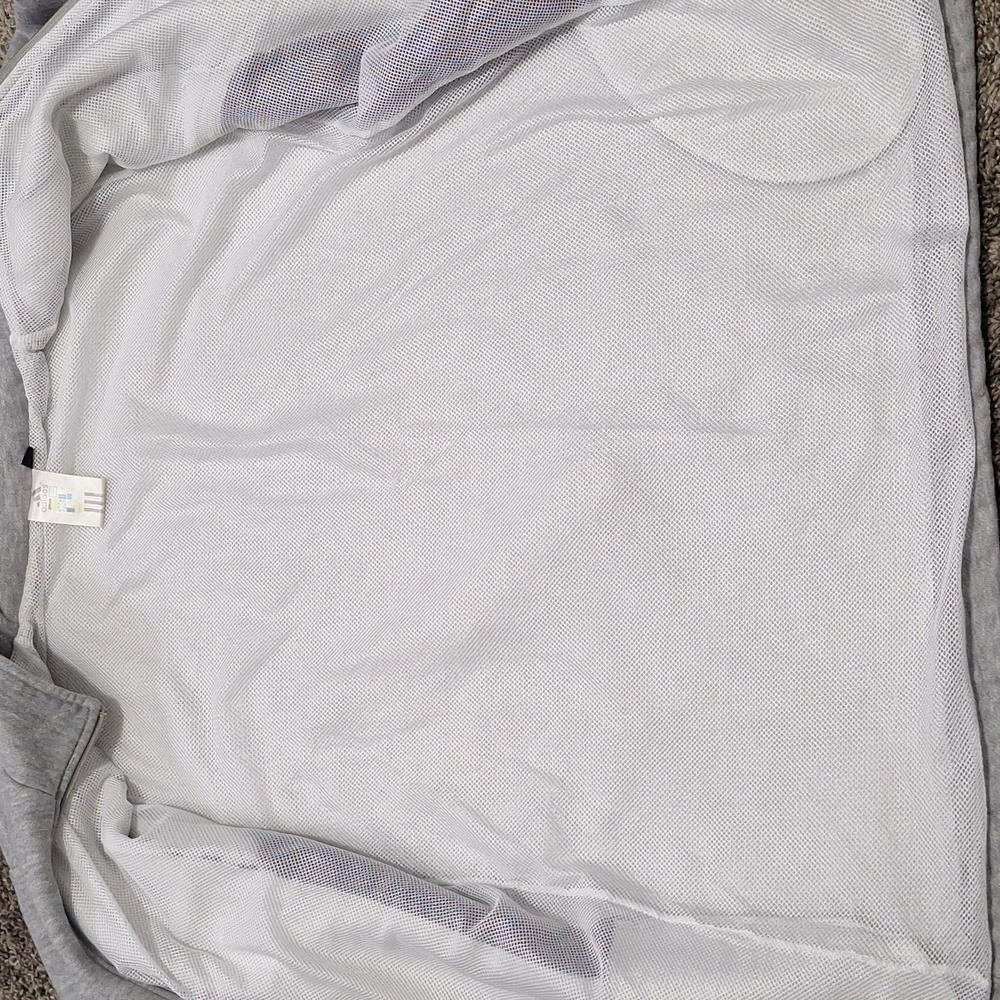Vintage Adidas Gray/Navy Blue Mesh Lined Zip Up Athletic Jacket-L - Picture 6 of 7